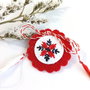 Martisor  traditional brodat manual - Martisor romanesc