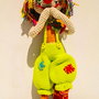 Păpușă Clown Croșetată Manual 50 cm, Păpușă Păiață Handmade, Piesă Decorativă, Cadou Original, LA COMANDĂ