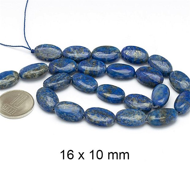 Lapis Lazuli natural, calitate A/AB, 16 x 10 mm, LP-AB-02
