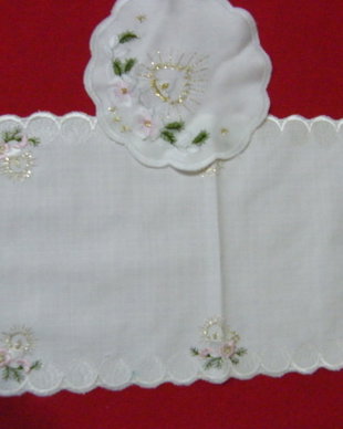 Nou set 2 mileuri broderie Craciun