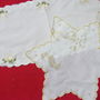 Nou set 2 mileuri broderie Craciun