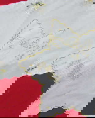 Nou set 2 mileuri broderie Craciun