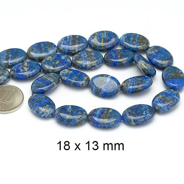 Lapis Lazuli natural, calitate A/AB, 18 x 13 mm, LP-AB-04