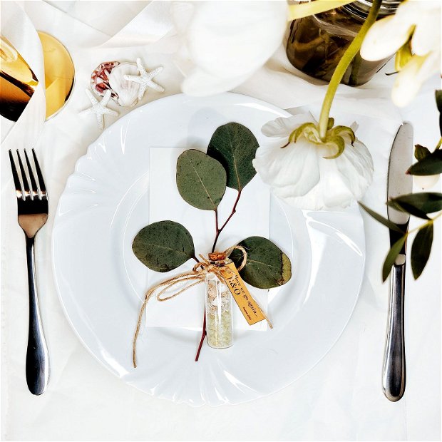 Mărturii nuntă tematică marină, nuanță olive | Kandor Special Gifts