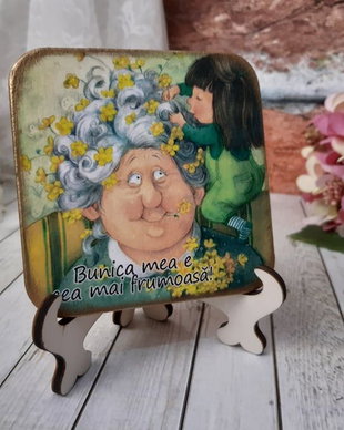 Felicitare cu mesaj pentru bunica - martisor