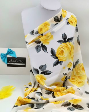 Eșarfa YELLOW ROSES