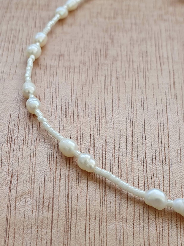 Colier Y cu perle naturale de cultura, Bijuterie de vara cu stea de mare