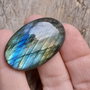 Cabochon labradorit, 40x25 mm