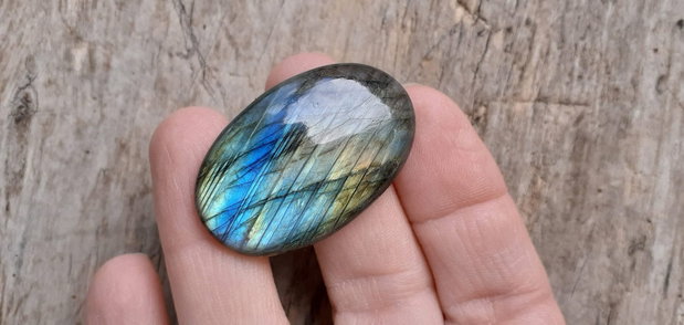 Cabochon labradorit, 40x25 mm