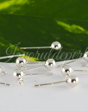 Baza cercei tip surub argint 925, 2.5/4x14.5mm (1per)
