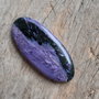 Cabochon charoit, 46x21 mm