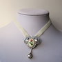 Colier/Brosa Romantic rose