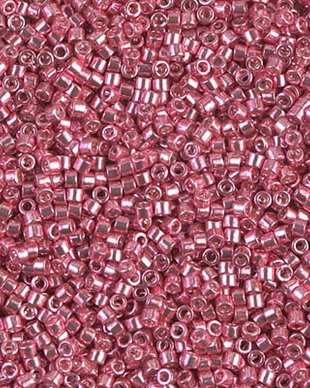 Margele Delica, 11/0, Galvanized Dark Coral - 0420