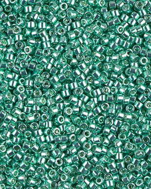 Margele Delica, 11/0, Galvanized Dark Mint - 0426