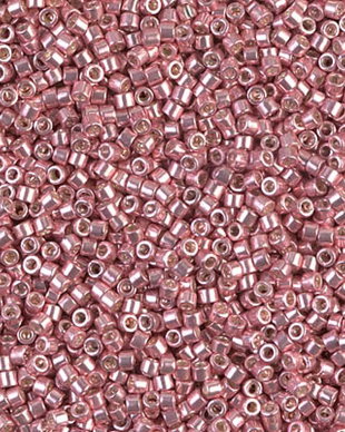 Margele Delica, 11/0, Galvanized Pink Blush - 0435