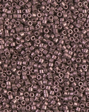 Margele Delica, 11/0, Galvanized Dark Mauve - 0462