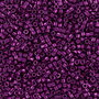 Margele Delica, 11/0, Galvanized Dk Fuchsia Dyed - 0463