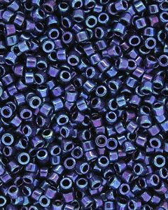 Margele Delica, 11/0, Metallic Royal Purple Gold Iris - 1005