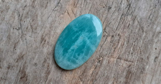 Cabochon amazonit, 42x26 mm