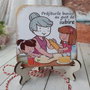 Felicitare cu mesaj pentru bunica - martisor
