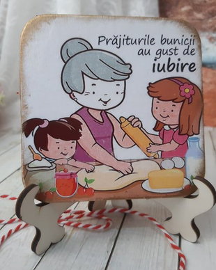 Felicitare cu mesaj pentru bunica - martisor