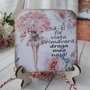 Felicitare cu mesaj pentru nasa - martisor