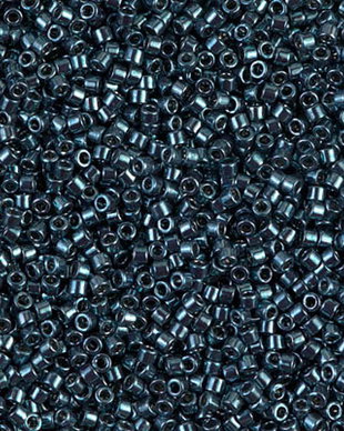Margele Delica, 11/0, Galvanized Dark Steel Blue - 0451