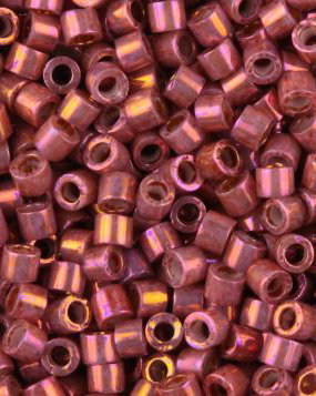 Margele Delica, 11/0, Metallic Rhubarb Luster - 1016