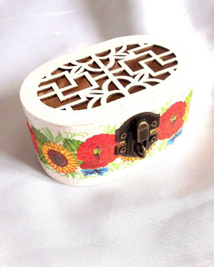 cutie de lemn decorata 40251