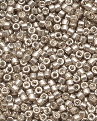 Margele Delica, 11/0, Galvanized Pewter - 0436