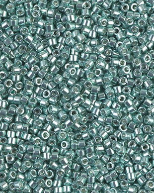 Margele Delica, 11/0, Galvanized Dk Sea Foam - 0414