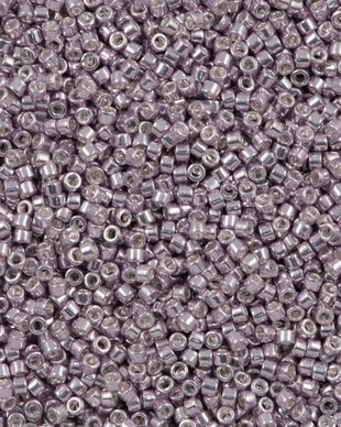 Margele Delica, 11/0, Galvanized Pale Lavender Dyed - 0429