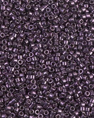 Margele Delica, 11/0, Galvanized Dk Plum - 0455