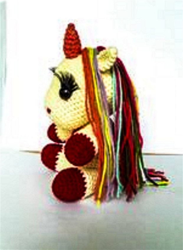 Unicorn - jucarie handmade. Figurina crosetata. LA COMANDA