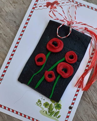Martisor - pandantiv cu maci