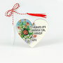 Martisor lemn in forma de inima