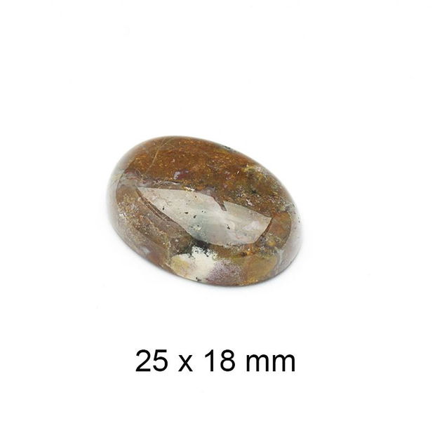 Cabochon Jasper agatizat, 25 x 18 mm, A924