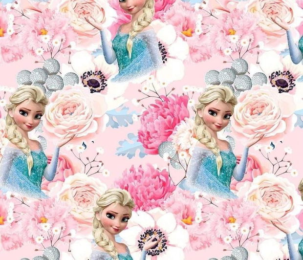 !imediat!Jerse buclat (french terry) - de la 50x90cm - elastic, Elsa, Frozen