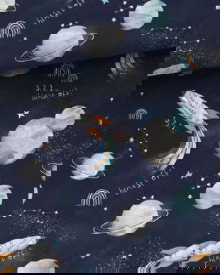 !imediat!Jerse buclat subtire (french terry) - de la 49x80cm - elastic, Cosmos, cod B4