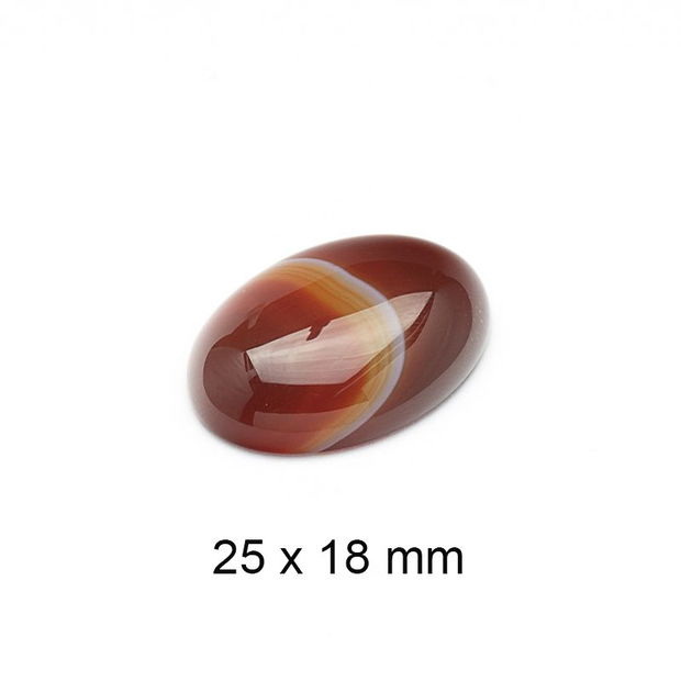 Cabochon Agat, 25 x 18 mm, A-927