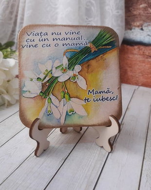 Felicitare pentru mama - martisor