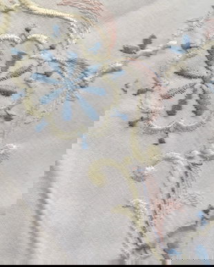 Lenjerie noua ,bumbac brodat-fete perna