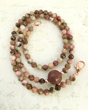 Colier CHOKER Rodonit