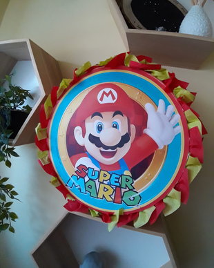 Pinata piniata party Mario Luigi