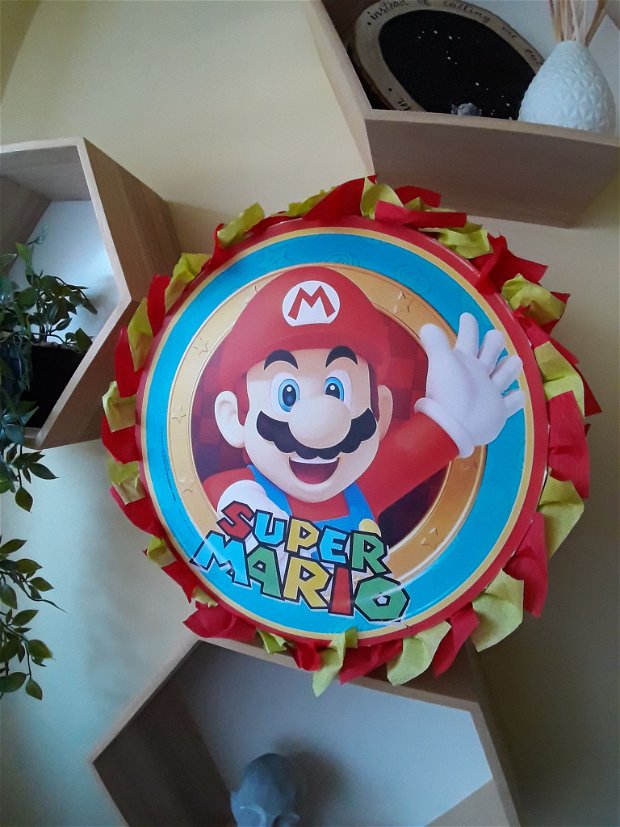 Pinata piniata party Mario Luigi