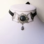 Colier choker cu piatra labradorit