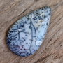 Cabochon opal dendritic, 46x28 mm