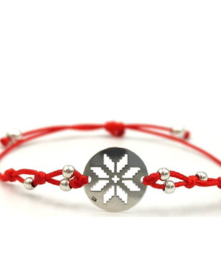 Bratara tip martisor, argint 925, model cu motive traditionale, Colul Morii