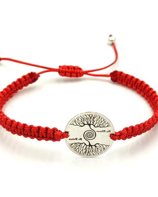 Bratara impletita tip martisor, argint 925, model cu Pomul Vietii