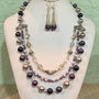 BLOOMING LILAC-perle Swarowski,cristale sticla,murano,toho,argint tibetan